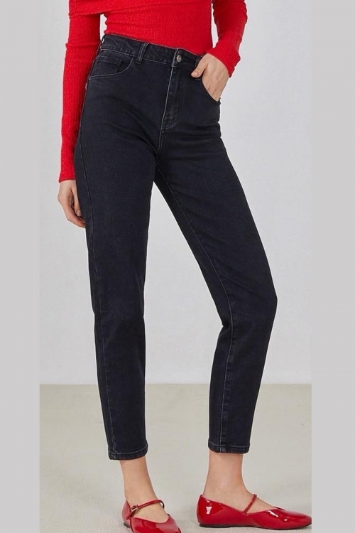 Premium high waisted mom fit jeans Andrea