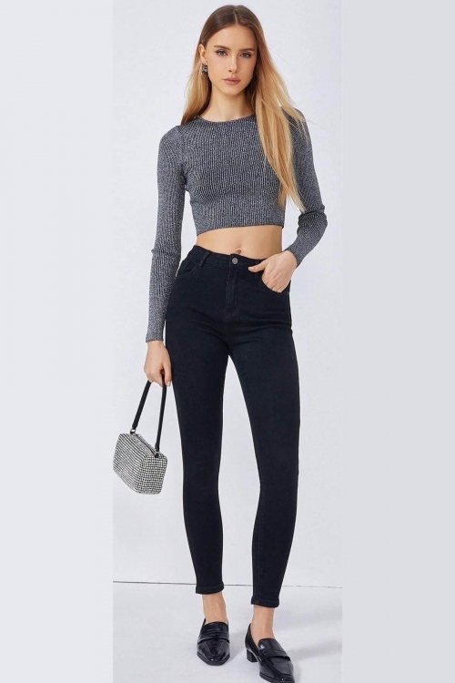 Premium high waisted skinny jeans Julia